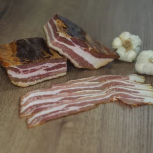 Geräuchertes Wammerl (Bacon) vom Hofladen Widmann in Maisach
